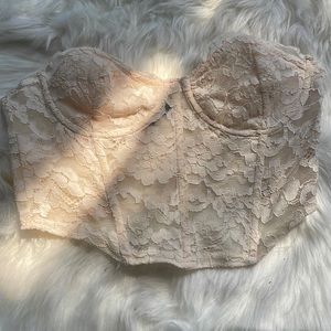 Kendall & Kylie white corset